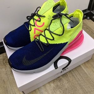 Nike Air Max 270 Flyknit Multi Color Size 11.5